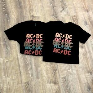 Black AC/DC T-shirt. Gildan brand 100% cotton